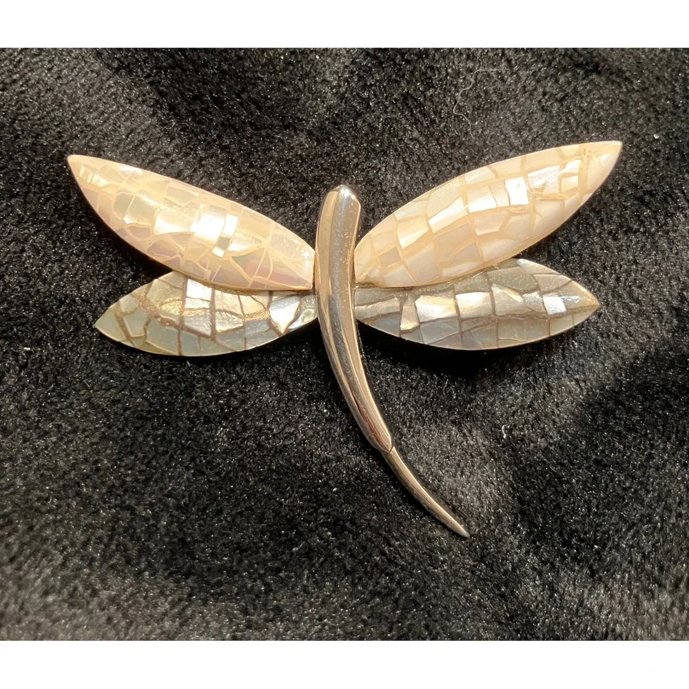 Dragonfly Brooch Pin Lot Women Multicolor Enamel Mother of Pearl